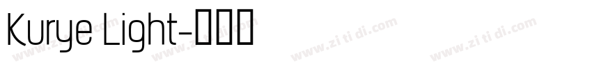 Kurye Light字体转换